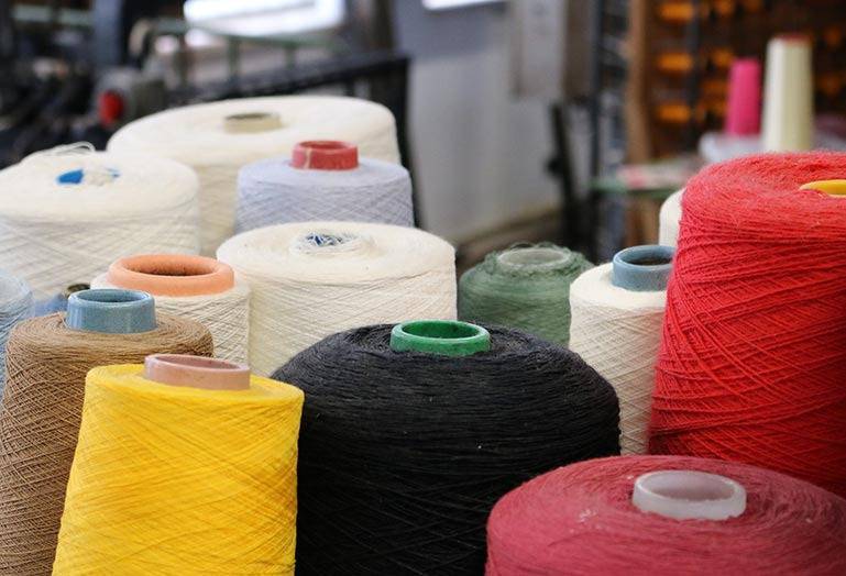 Detailaufnahmen Garnrollen